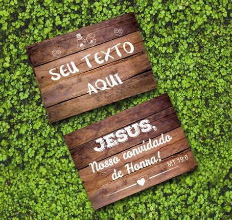 2 Plaquinhas Para Casamento Jesus Nosso Convidado De Honra