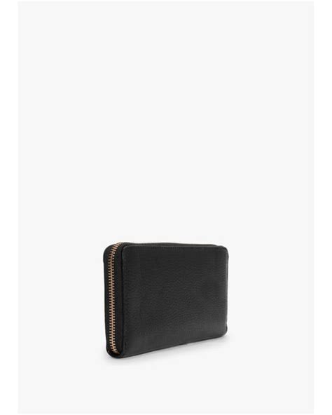 Marc Jacobs The Leather Continental Black Wallet | Lyst