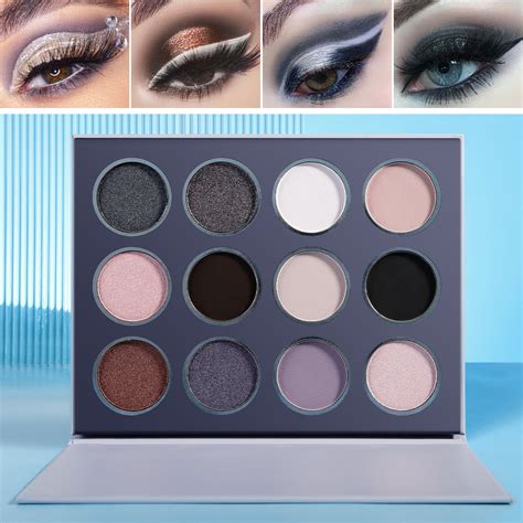 Grey Smokey Nude Eyeshadow Palette Highly Pigmented Makeup Palete De