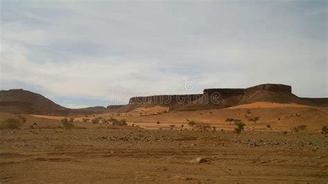 Panorama With Adrar Mountain Near Terjit Rocks And Gorge Mauritania