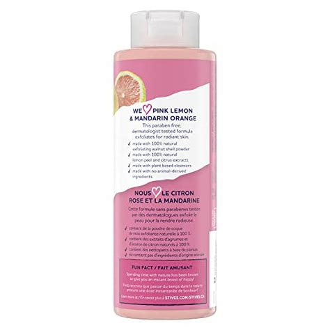 St Ives Exfoliating Body Wash Pink Lemon Body Wash For Women With Mandarin Orange Citrus