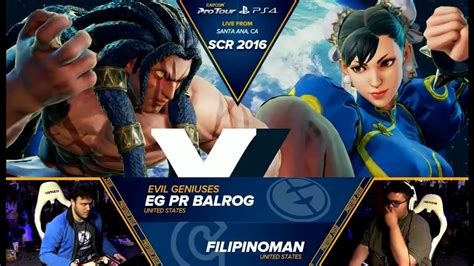 Pr Balrog Necalli Vs Filipinoman Chun Li Socal Regionals