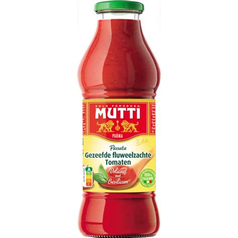 Mutti Passata Gezeefde Tomaten Basilicum Gratis Aanbieding Bij