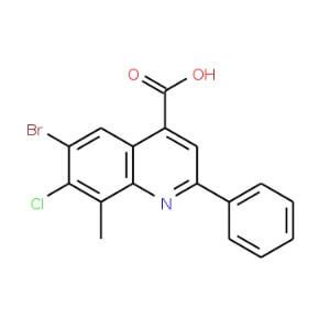 6 Bromo 7 Chloro 8 Methyl 2 Phenylquinoline 4 Carboxylic Acid SCBT