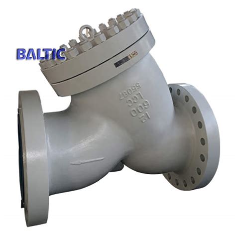 ASME B16 34 Y Strainer ASTM A216 WCB 4 Inch 150 LB RF Flanged Baltic