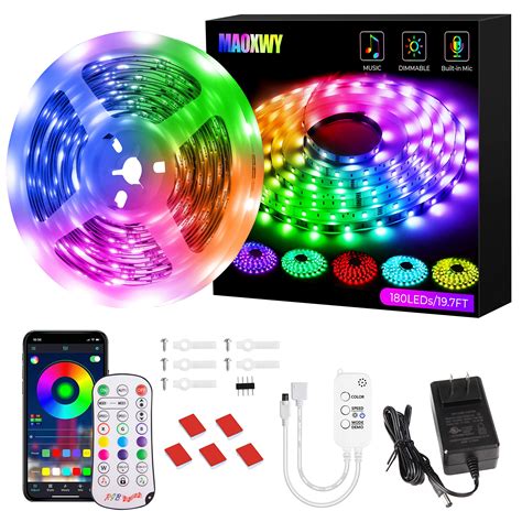 M Flexible Smart Wifi Rgb Led Strip Light Ip For Alexa Amazon Google