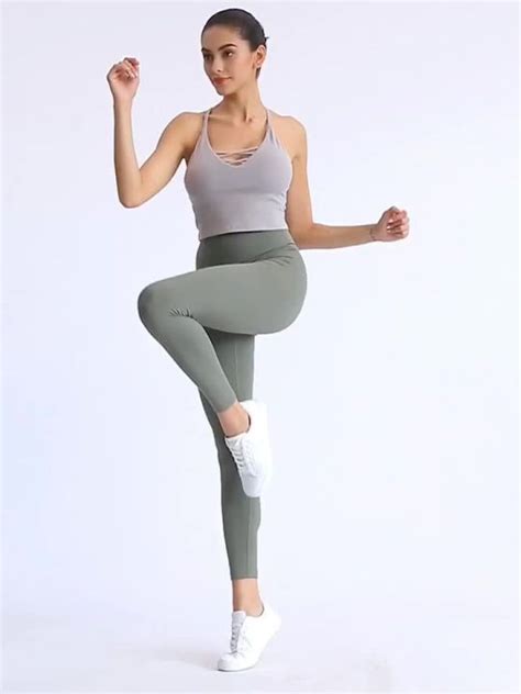 Summer New Nude Feel High Waist Hip Lift Yoga Pants Running Outerwear