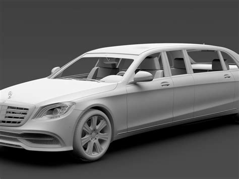 Mercedes Maybach S Pullman Guard Vv D Model Flatpyramid