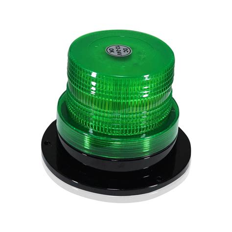 Green LED Emergency Flash Strobe and Rotating Beacon Warning Light - GENSSI