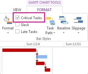 Microsoft Office Tutorials Show The Critical Path Of Your Project