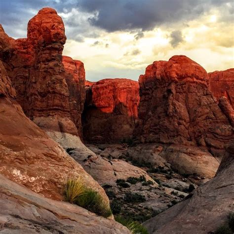 Rock Climbing in Arches National Park, Utah