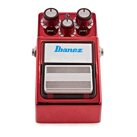Ibanez 40th Anniversary TS9 Tube Screamer Limited Edition, Ruby Red at ...