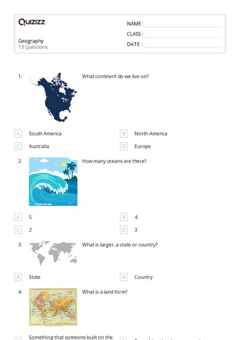 50 Geography Worksheets On Quizizz Free And Printable