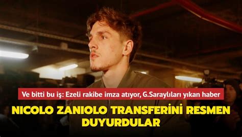 Ve bitti bu iş Ezeli rakibe imza atıyor Nicolo Zaniolo transferini