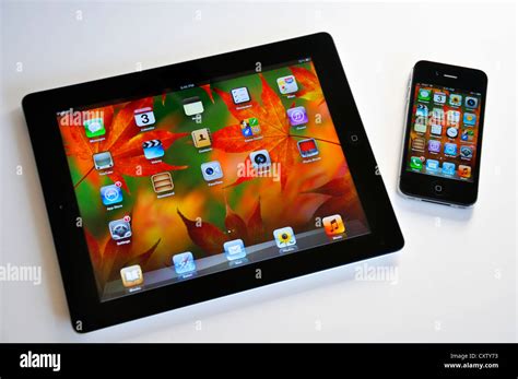 Ipad And Iphone Stock Photo Alamy