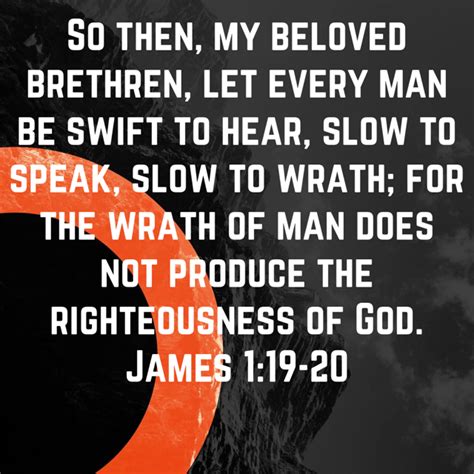 James Slow To Speak Righteousness Of God New King James Version