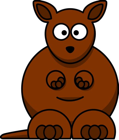 Cartoon kangaroo - Openclipart