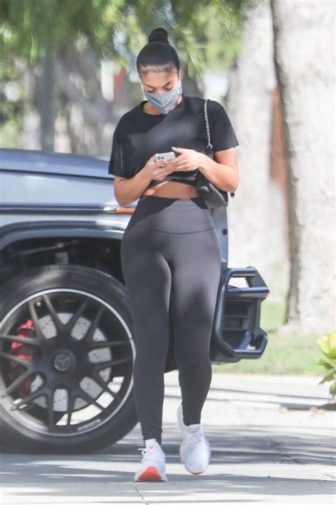 Lori Harvey Shows Off Her Curves In Leggings In Beverly Hills 17