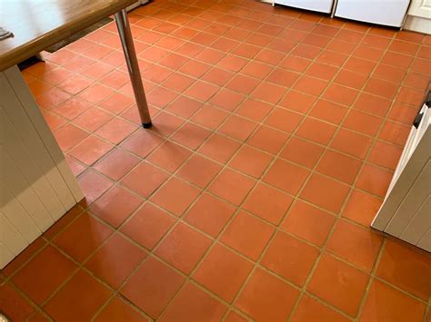 Quarry Tile Floor And Grout Cleaning Stripping And Sealing In