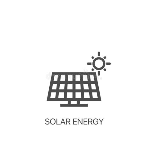 Solar Energy Simple Vector Icon Renewable Energy Solar Panels Station