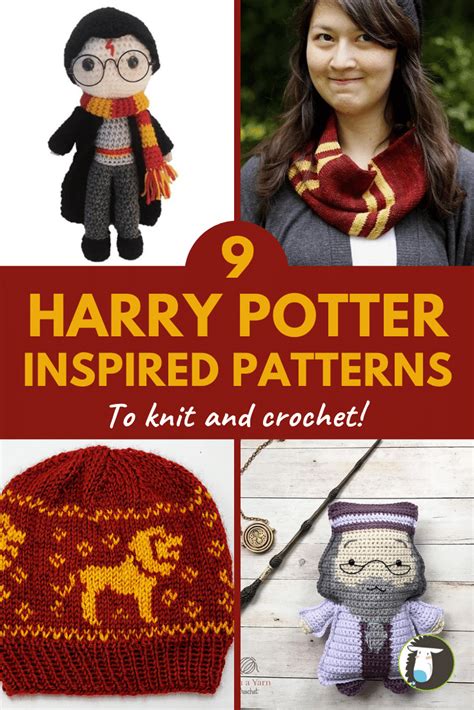 Harry Potter Inspired Crochet Patterns To Knit And Crochet Including