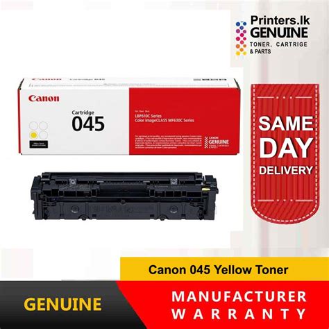 Canon 045 Yellow Toner Cartridge Genuine Toner Limited Time Offer