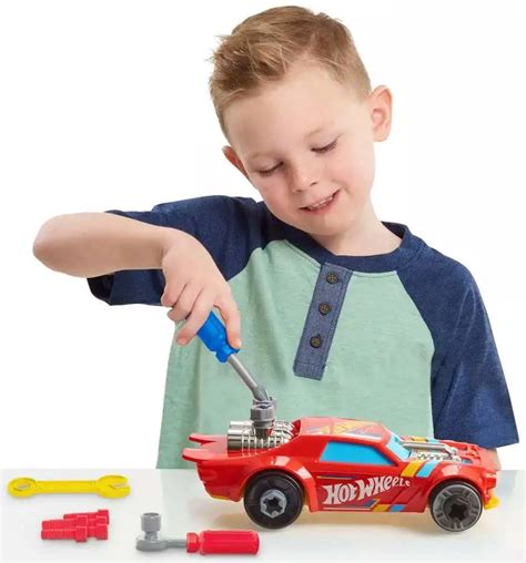 Hot Wheels Ready To Race Car Builder Play Set Red Mattel Toys Toywiz
