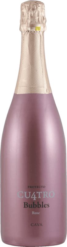 Proyecto Cu4tro Bubbles Cava Rosé Brut DO Clos Montblanc vinello de