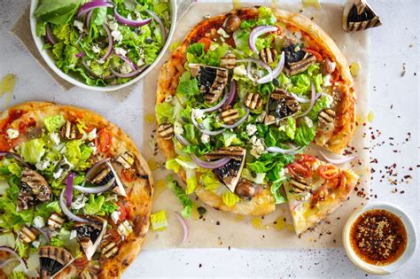 Grilled Mushroom Salad Pizza Keeping It Candid