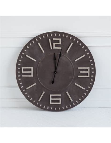 Devonshire 42 Round Industrial Wall Clock Deferrari Home