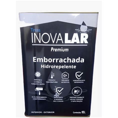 Tinta Borracha Líquida Flexível Premium hidrorrepelente 18 L inovalar