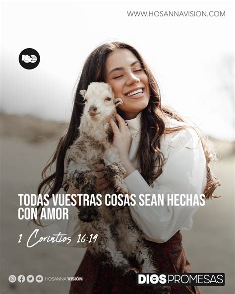 Hosanna Visi N On Twitter Todas Vuestras Cosas Sean Hechas Con Amor