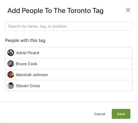 People Tags – Services