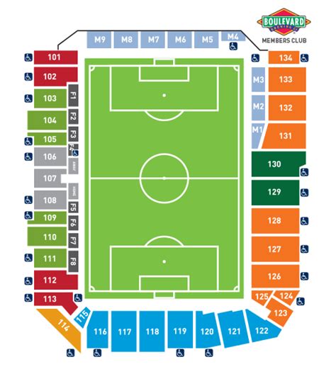 How Much Seating Is Shown On A Map Of The Kansas City Royals Stadium ...