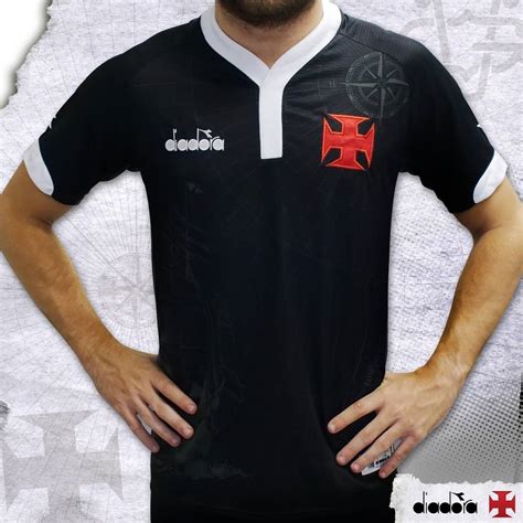 Tercera Camiseta Negra Vasco Da Gama 2018 19 X Diadora Cdc