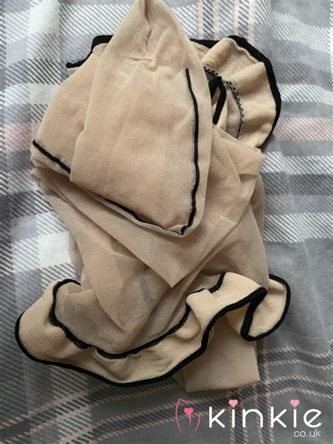 Nude Black Seamed Stockings