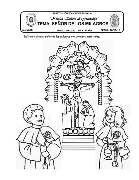 Cuentos De Don Coco Dibujo Del Senor De Los Milagros Para Colorear Images