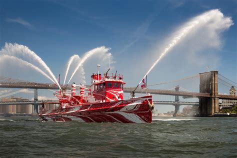 Historic fireboat gets marbled 'dazzle' design before it sets sail ...