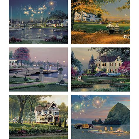 Set Of 6 William Phillips 300 Large Piece Jigsaw Puzzles Spilsbury