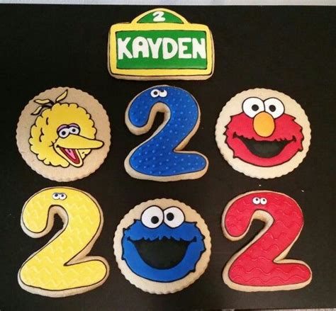 Sesame Street Royal Icing Sugar Cookies Royal Icing Sugar Sugar Cookies Cookies