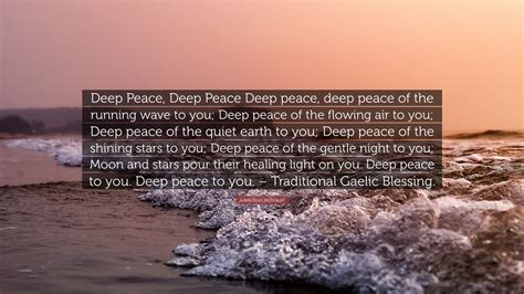 Adele Ryan Mcdowell Quote Deep Peace Deep Peace Deep Peace Deep