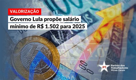 Governo Propõe Salário Mínimo De R 1502 Em 2025 Blog De Olho Na