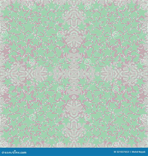 Complex Geometric Pattern of Lines, Star and Trigonometric Shapes