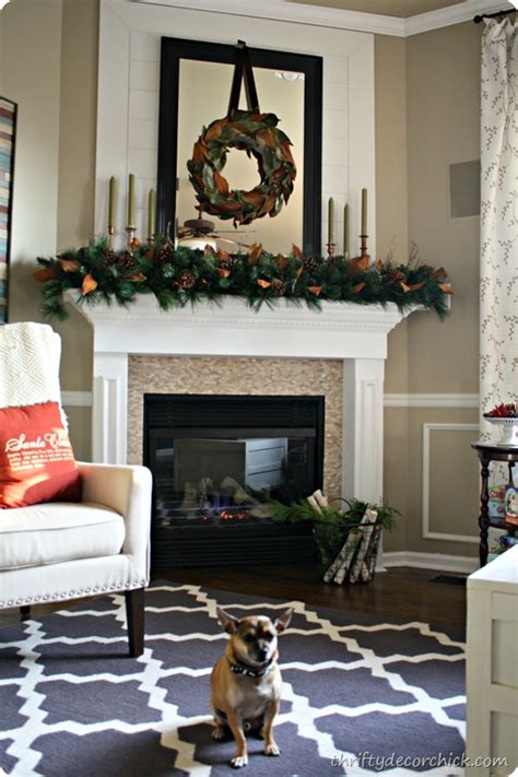 Magnolia Christmas Mantel From Thrifty Decor Chick