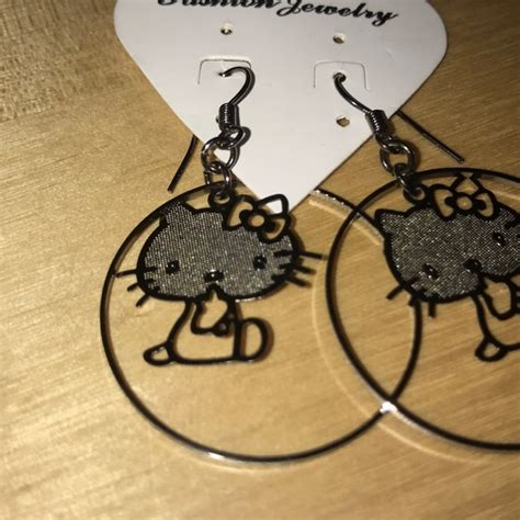 Hello Kitty Jewelry New Hello Kitty Drop Earrings Poshmark