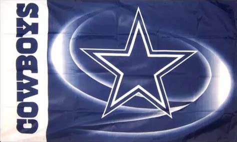 Dallas Cowboys Swirl & Star Flag Double-Sided - El Cheapo Flags