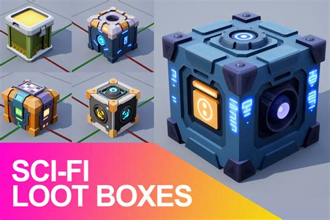 Sci Fi Lootboxes 3d Props Unity Asset Store