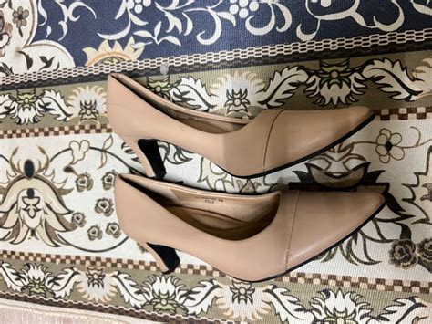 Xes Comfy Heels Nude Pink Women S Fashion Footwear Heels On Carousell