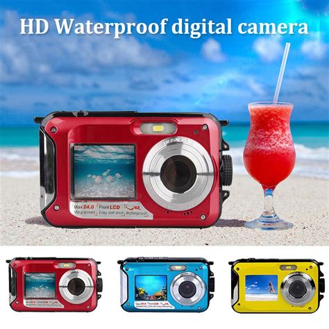 Cewaal 27 Inch Digital Camera Waterproof Camcorder 24mp 16x Zoom Fhd