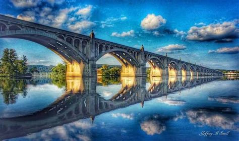 Veterans Memorial Bridge, Wrightsville PA | Scenic pictures, Scenic ...